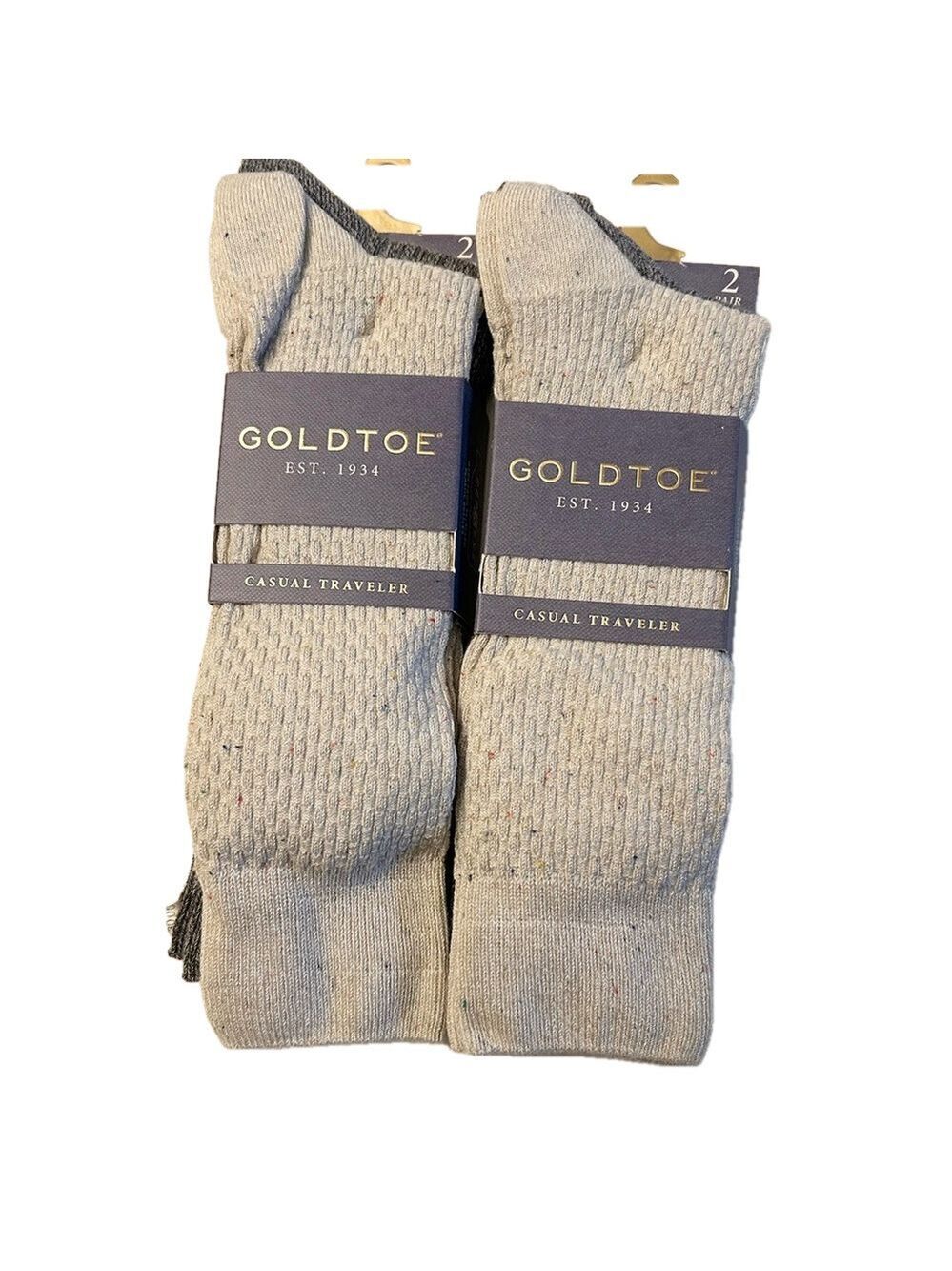 Gold toe 4 Pairs of Men’s Socks Size 6 to 12 NWT